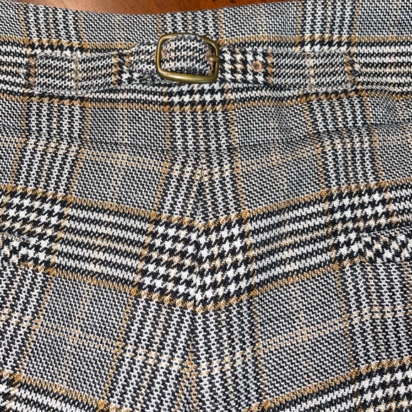 Talbots Plaid Wide Leg Stretch Trousers - Picture 9 of 9